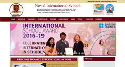 Desktop Screenshot of novelinternationalschool.com