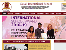 Tablet Screenshot of novelinternationalschool.com